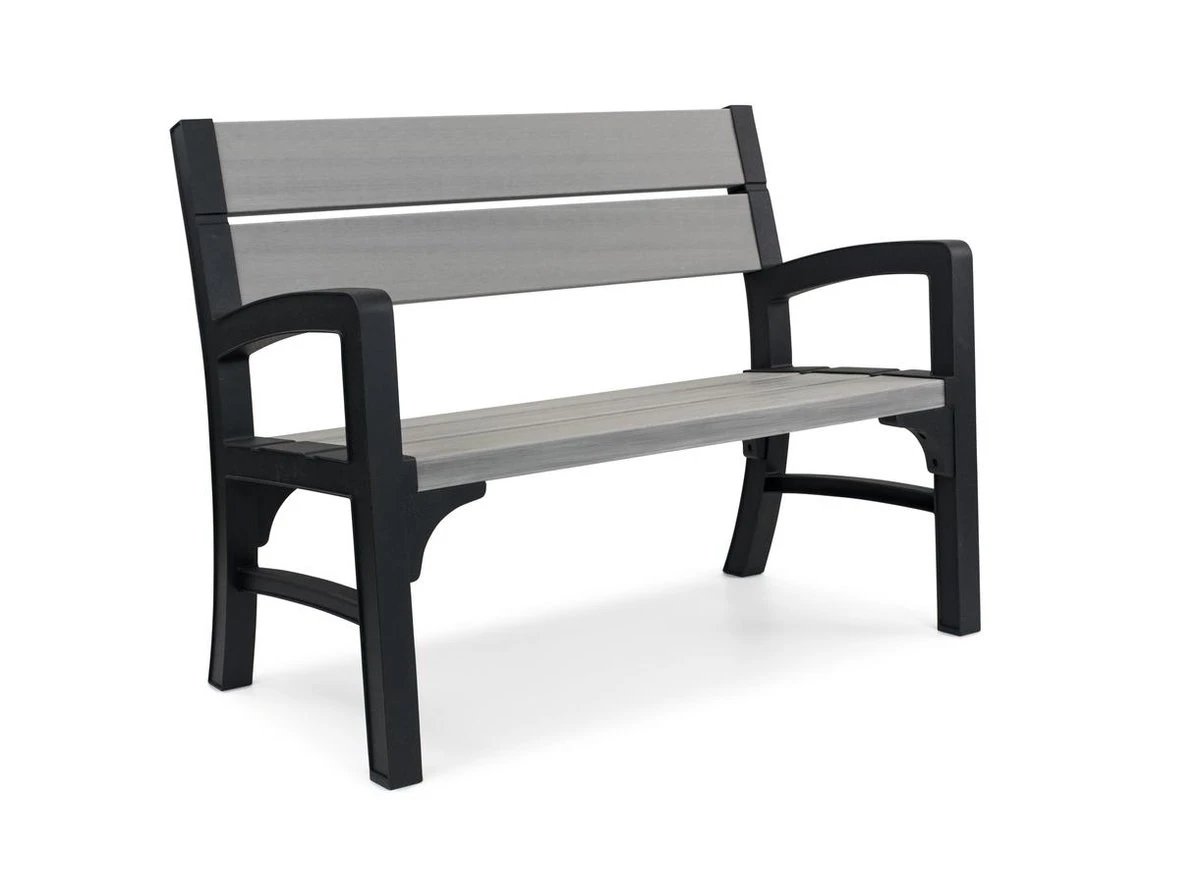 Keter Montero Tuinbank – 2-personen - 120x61x91cm - Grafiet 4 Keter Montero Tuinbank – 2-personen - 120x61x91cm - Grafiet - Afbeelding 2