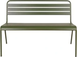 MaximaVida Metalen Tuinbank Max 120 Cm Olijfgroen -Tuin En Buiten 1200x895