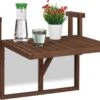 Relaxdays Balkontafel Inklapbaar - Klaptafel Balkon - Tafel Reling - Hangtafel Hout -Tuin En Buiten 1200x915 3