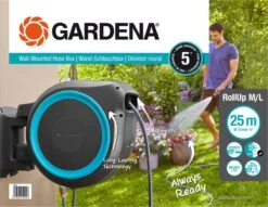 GARDENA - Wandslangenbox - RollUp XL - 35 Meter - Ø 13 Mm -Tuin En Buiten 1200x929 1