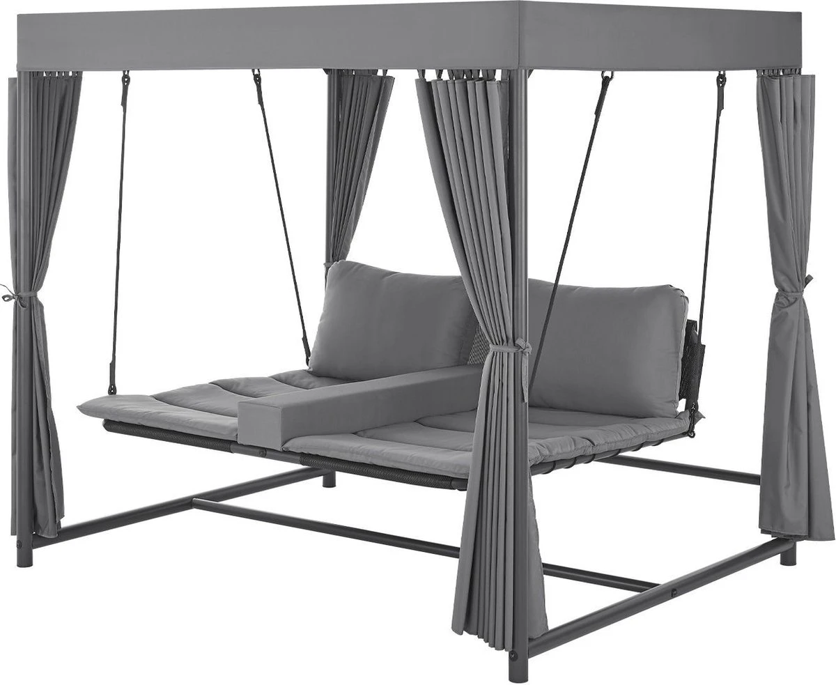 Schommelbank / Ligbank Kassandra - Donkergrijs 3 Schommelbank / Ligbank Kassandra - Donkergrijs