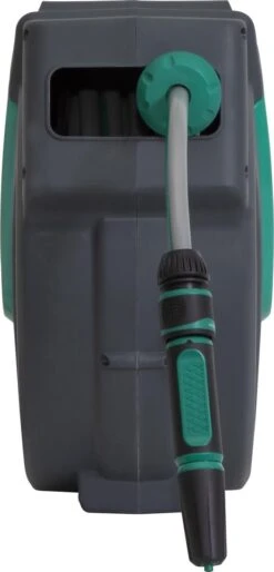VONROC Automatische Slanghaspel – Incl. 25m Tuinslang, Aansluitslang, Spuitstuk, Koppelingen & Kraanaansluiting -Tuin En Buiten 577x1200 1
