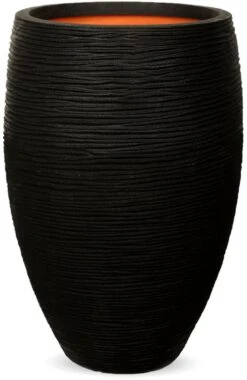 Capi Europe - Vaas Elegant Deluxe Rib NL - 56x84 - Zwart - Voor Binnen En Buiten - KBLR1132 19 Capi Europe - Vaas Elegant Deluxe Rib NL - 56x84 - Zwart - Voor Binnen En Buiten - KBLR1132 -Tuin En Buiten 779x1200
