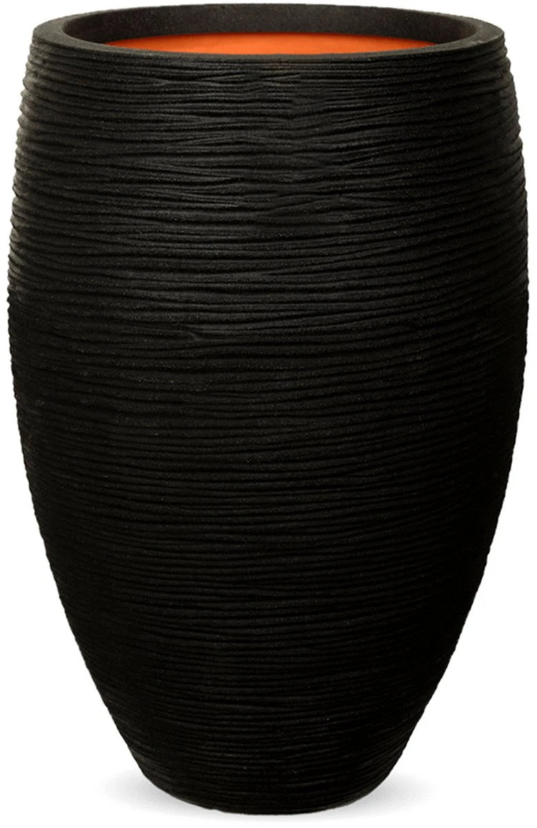 Capi Europe - Vaas Elegant Deluxe Rib NL - 56x84 - Zwart - Voor Binnen En Buiten - KBLR1132 11 Capi Europe - Vaas Elegant Deluxe Rib NL - 56x84 - Zwart - Voor Binnen En Buiten - KBLR1132 - Afbeelding 9