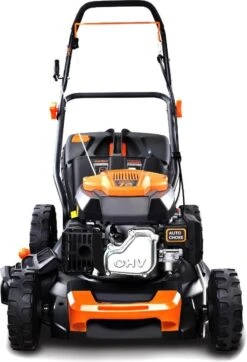 FUXTEC Grasmaaier Benzine - 46cm - Zelfrijdend / Zelftrekkend / Achterwielaandrijving - Mulchfunctie - Opvangbak 50L - FX-RM4646 -Tuin En Buiten 818x1200