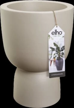 Elho Pure Coupe 35 - Bloempot Voor Binnen & Buiten - Ø 34.9 X H 49.0 Cm - Beige/Balanced Beige -Tuin En Buiten 820x1200 1