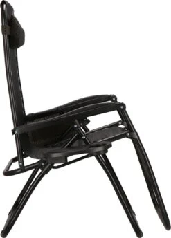 Springos Tuinstoel | Ligstoel | Opvouwbaar | Verstelbaar | Ergonomische Hoofdsteun | Bruin / Zwart -Tuin En Buiten 861x1200