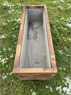 AMISHOUT - Plantenbak Van Balkjes 120x40x40 Cm - Bruin -Tuin En Buiten 902x1200 1